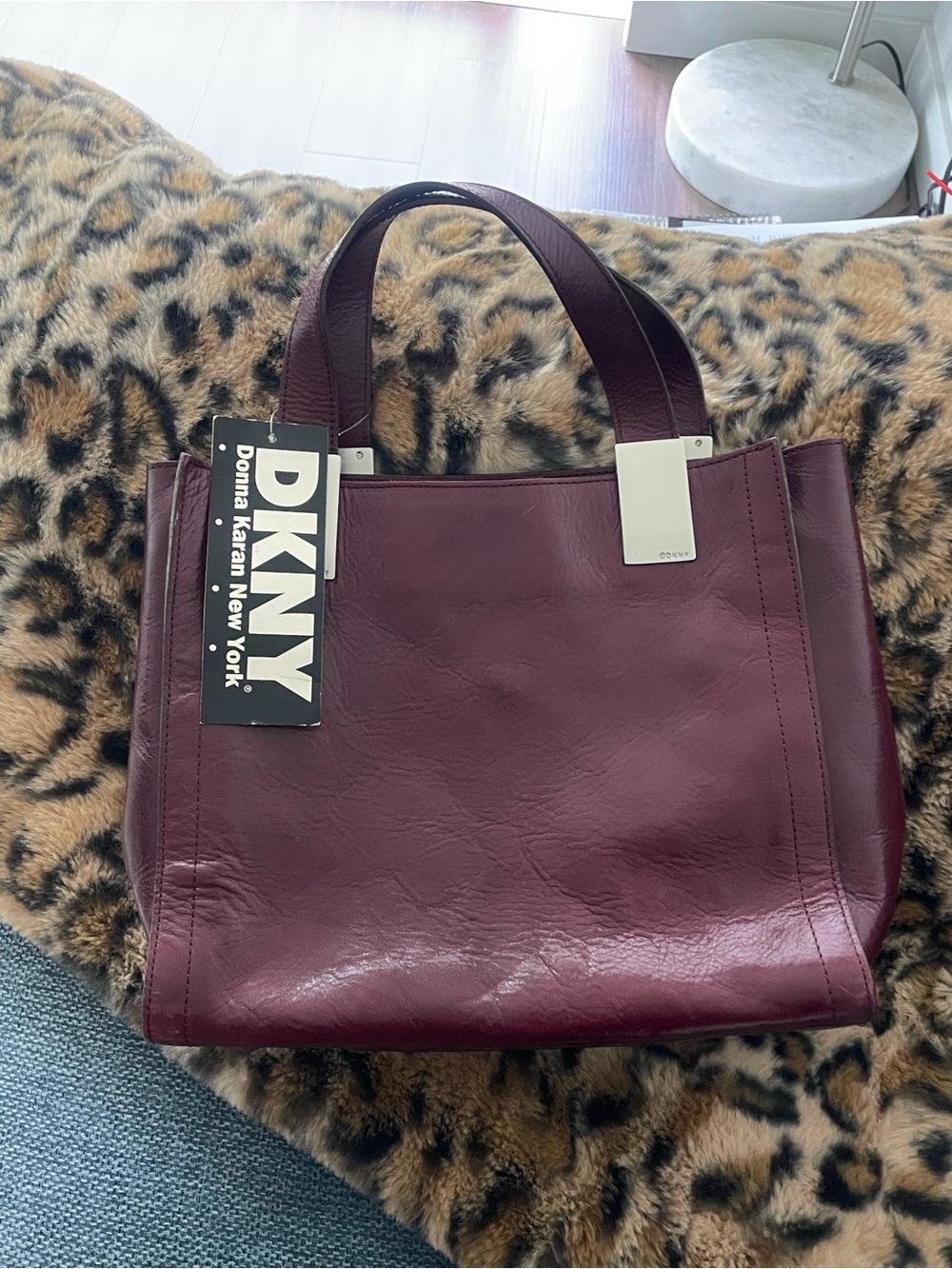 brand new burgundy DKNY bag